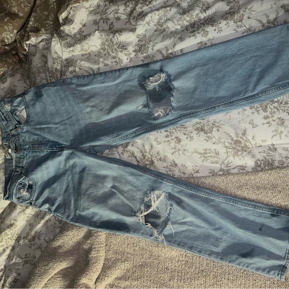 Abercrombie & Fitch Denim - Abercrombie curve love High Rise 90’s straight jean